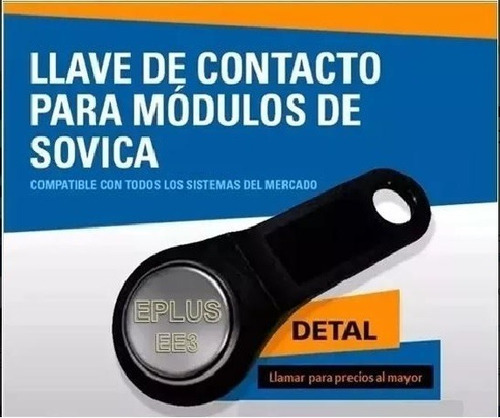 Imagen 1 de 3 de Llave De Contacto Magnetica  Eplus Compatible Con Sovica