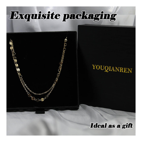 Youqianren Tobillera Para Mujer ' Encantadoras Tobilleras Y Oro. 10 Cm