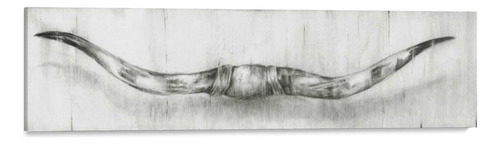 Canvas Lab Cuadro Longhorns Montados 120x30, Ethan Harper