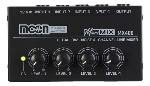 Mixer De 4 Canales Estereo Mx400 Moon