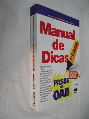 Livro - Manul De Dicas - Passe Na Oab 1ª Fase - Outlet