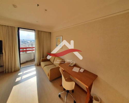 Imagem 5 de 14 de Excelente Flat No The First Convention, Ap. 32 M², Sala, Cozinha Americana, Closet, 1 Vaga, Piscina Aquecida E Mais Lazer, Sala Reuniões, Restaurante - Ap00174 - 69937017