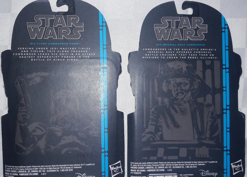 Star Wars Clone Commander Doom & Imperial Navy Commander Bla (Usado)