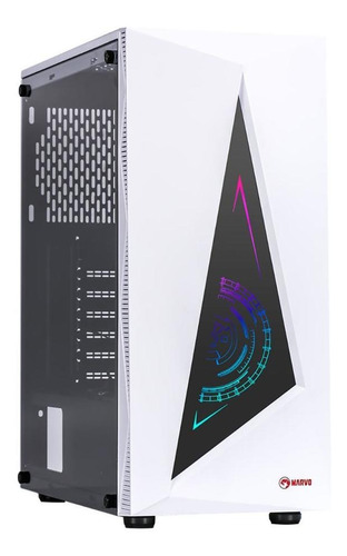 Gabinete Marvo Gaming Mid Tower Ca-119 - Panel Frontal Rgb