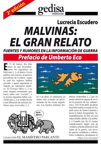 Malvinas - El Gran Relato, Escudero, Ed. Gedisa