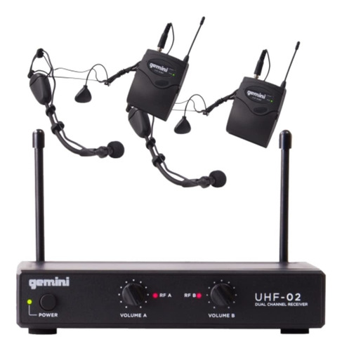 Gemini Sound Uhf-02hl-s12 Auriculares Inalámbricos Uhf De