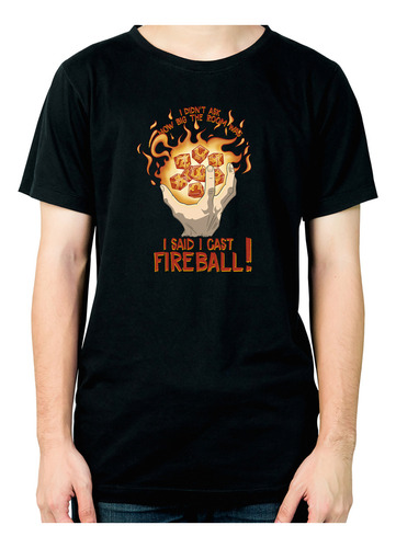 Remera Juegos De Rol Cast Fireball! Rpg Geek 457 Dtg Minos