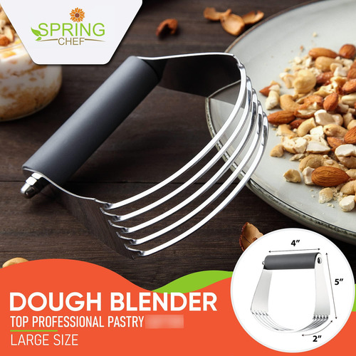 Batidora De Masa Spring Chef Grande Gris Modelo Resistente Color Frecuencia