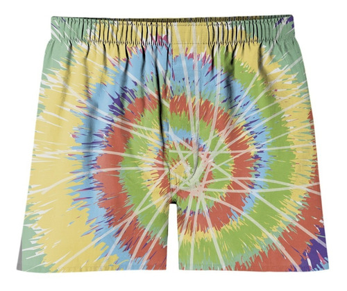 Cueca Samba Canção Tie Dye Hippie Tumblr Psicodelico Verão