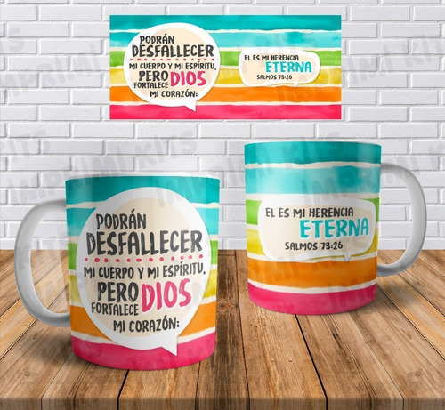 Plantillas Tazas Frases Religiosas Cristianas Sublimar #3