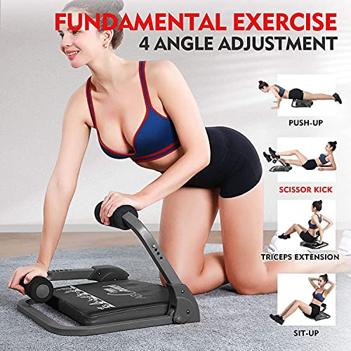 22 In 1 Foldable Ab Crunch Machine Automatic Rebound Ab...