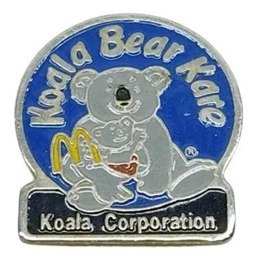 Pin D Metal Mcdonald's Koala Bear Kare Corporatíon Colección