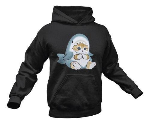 Sudadera Hoodie De Gato Tiburon Tierno Kawaii 