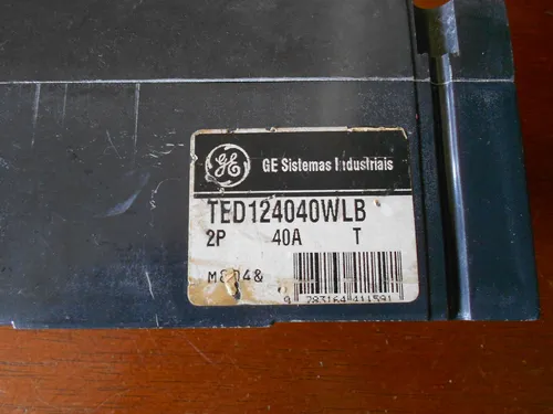Disyuntor Breaker De 40 Amp. Ge. (Usado)