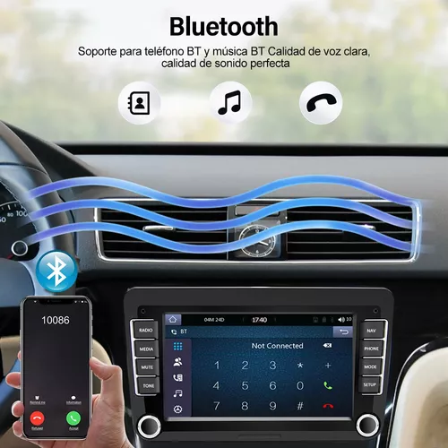 Radio Coche 1 DIN 7 Pulgadas Pantalla Táctil con Apple CarPlay Android Auto  Mirror Link, Hodozzy Pantalla 1 DIN Bluetooth 5.1, Reproductor MP5 Coche  Estéreo 1 DIN USB/TF/Aux, Radio FM, EQ, Cámara 