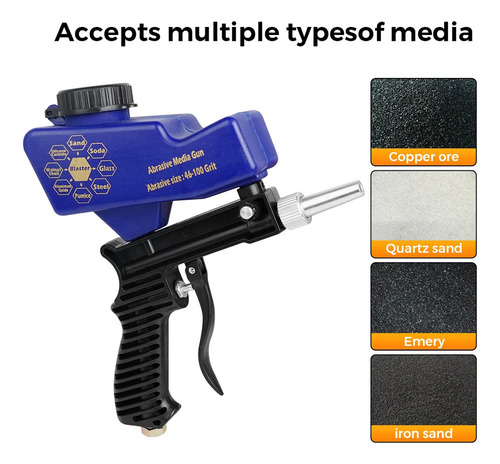 Pistola Neumática Chorro Arena Para Eliminar Manchas De Óxid