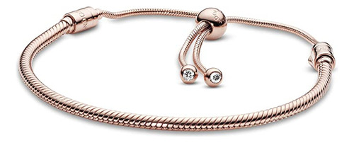 Brazalete Pandora Jewelry Moments, Pavé, Corazón Con Cade.