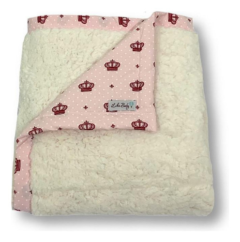 Cobertor Mantinha Para Bebê Maternidade Com Sherpa Princesa