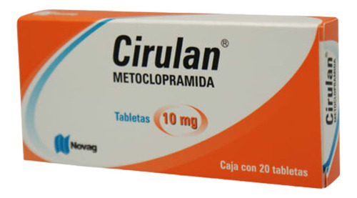 Cirulan Metoclopramida Caja Con 20 Tabletas De 10mg