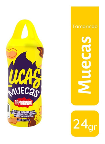 Dulces Lucas Muecas Picosositos Con Paleta De Caramelo 24 Gr Elige Sabor Tamarindo