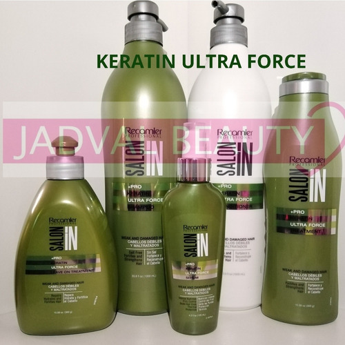 Línea Keratin Ultra Force Salón In Recamier Sin Sal 