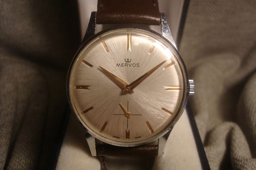 Precioso Reloj Mervos 1958 Antiguo Hombre Impecable Joya!!!