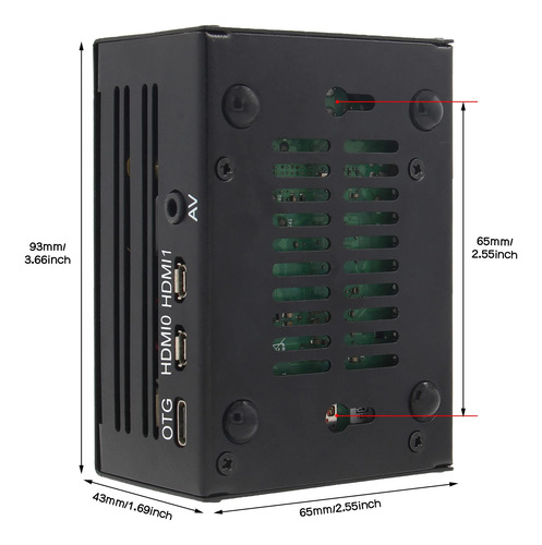 Kit Kvm Geekworm Kvm-a3 Para Raspberry Pi 4 Con Accesorios