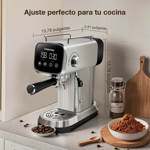 Cafetera Espresso Xundefined 20bar Diy Temperatura Tiempo