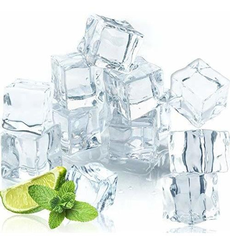 Qiuttnqn 50 Cubos De Hielo De Pl Stico Reutilizables De ****