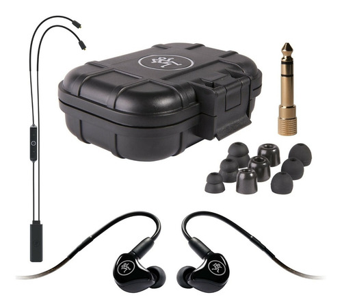 Auriculares In Ear Mackie Mp120 Bta Para Monitoreo Bluetooth Color Negro