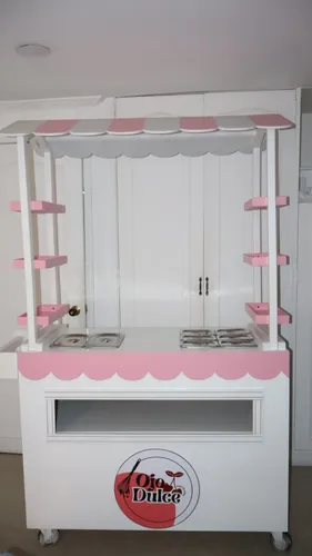 Carrito De Comida Para Exhibicion Ideal Reposteria Y Eventos