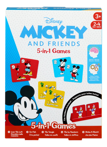 Mattel Games Preschool Juego De Mesa Mickey Juego 5 En 1