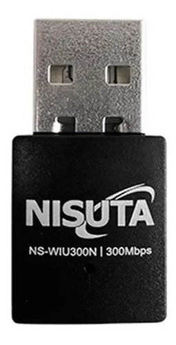 Antena Wifi Placa Usb Nisuta Nano 300mbps Norma N Wireless