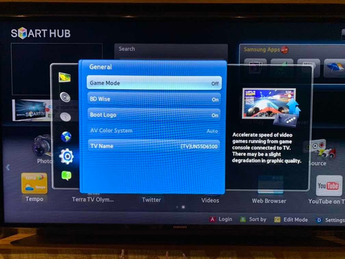 Tv Led Samsung Full Hd 55 Série 6 Smart Hub