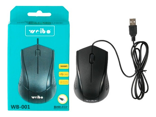 Mouse Optico Usb Pc Laptop Oficina Weibo Alambrico Dpi 1600