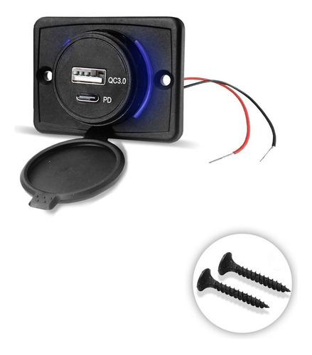 50 Carregador De Celular Para Carro 1 Usb + 1 Tipo C