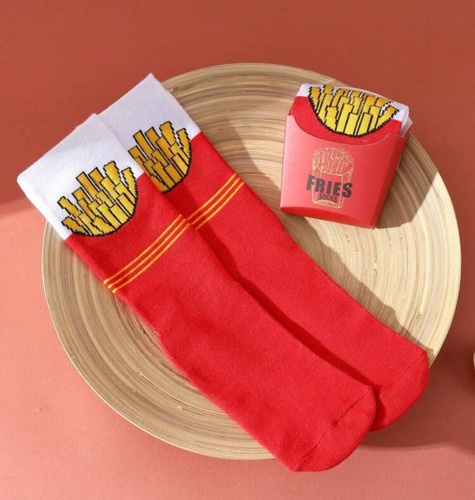 Medias Calcetines Divertidas Papas Fritas Regalo Importado
