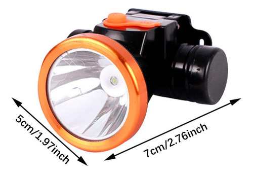 2 Lámpara De Cabeza Led Recargable, Ligera Y Resistente,