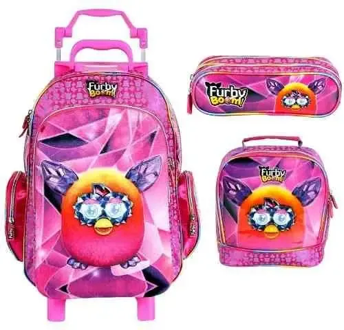 Kit Mochila Furby 60240 Estojo Lancheira Coruja Original