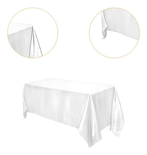 Mantel Rectangular Elegante Cubierta De Mesa Decorativa Mesa