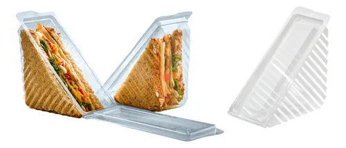 Contenedor Porta Sandwich Triangular X 60 Unds. Darnel