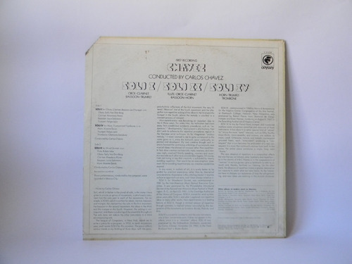 Carlos Chávez Oboe Clarinet Lp Vinilo (Usado)