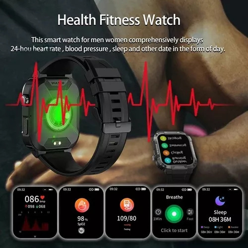 Reloj Inteligente De Llamada Bluetooth Resistente Al Agua