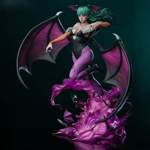 DARKSTALKERS美少女シリーズ　MORRIGAN Figure Morrigan Darkstalkers 25 Cm Resina Limitada | Parcelamento