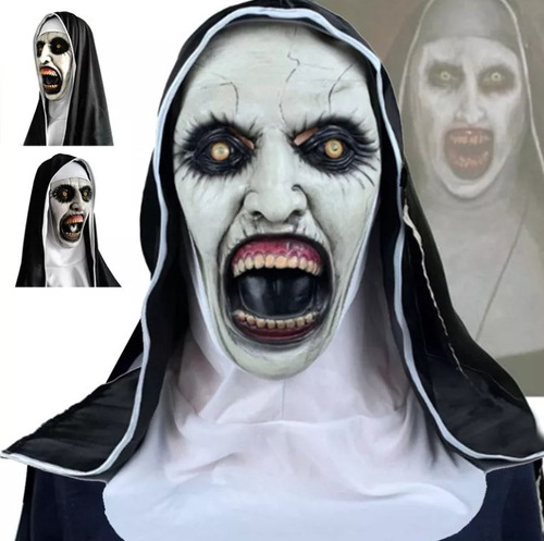 Máscara Terror La Monja The Nun Con Velo De Latex Halloween