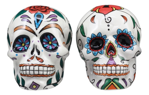 Nunca Muere Azucar Dia Calavera Sal Pimentero Ceramica