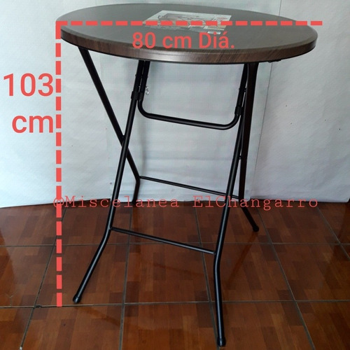 Mesas Redondas Altas Plegables Para Bar O Desayunadores.new