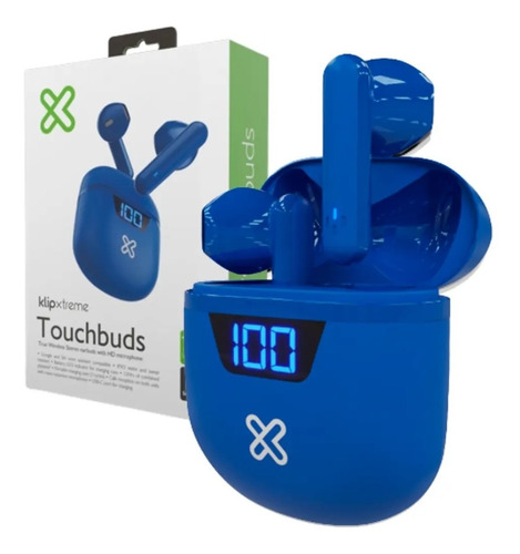 Auriculares Bluetooth Klipxtreme Touchbuds Tws In Ear Azul