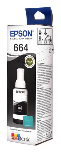 Tinta Epson 664 Negras 100% Originales,selladas