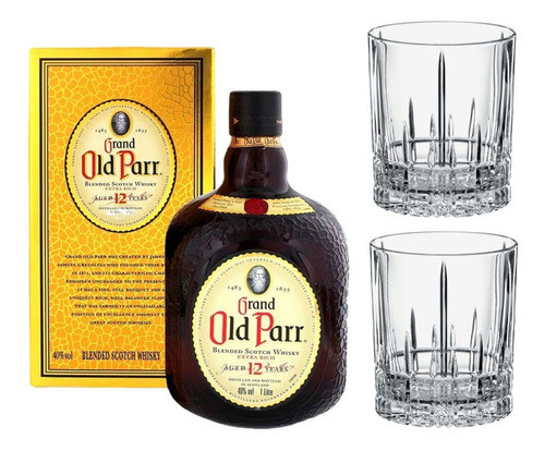 Whisky Old Parr 12 Años + 2 Vasos Spiegelau Perfect Serve